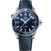 海馬 Planet Ocean 600米系列 43.5毫米, 不鏽鋼錶殼 於 橡膠內襯皮錶帶 - 215.33.44.21.03.001