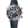 Seamaster 45.5 mm, steel - Sedna™ gold on leather strap with rubber lining - 215.23.46.51.03.001