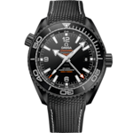 Seamaster 45,5 mm, céramique noire sur bracelet caoutchouc - 215.92.46.22.01.001