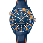 Seamaster 45.5 mm, blue ceramic on leather strap - 215.98.46.22.03.001