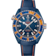 Seamaster 45,5 mm, céramique bleue sur bracelet en cuir - 215.98.46.22.03.001