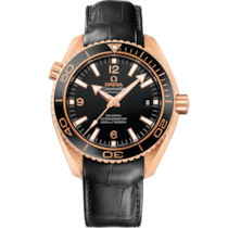 Seamaster 42 mm, red gold on leather strap - 232.63.42.21.01.001