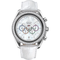 Specialities 44.25 mm, white gold on leather strap - 321.58.44.52.55.001