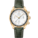 Speedmaster 38 mm, or jaune sur bracelet en cuir - 324.63.38.50.02.004