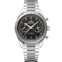 Black dial watch on Steel case with Steel bracelet - Speedmaster '57 40.5 mm, steel on steel - 332.10.41.51.01.001