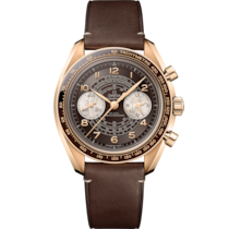 超霸系列 43毫米, 青銅金錶殼 於 皮革錶帶 - 329.92.43.51.10.001