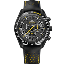超霸系列 月之暗面腕錶 44.25毫米, 黑色陶瓷錶殼 於 皮革錶帶 - 311.92.44.30.01.001