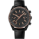 Speedmaster 44,25 mm, céramique noire sur bracelet en cuir - 311.63.44.51.06.001