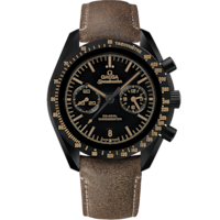 超霸系列 月之暗面腕錶 44.25毫米, 黑色陶瓷錶殼 於 皮革錶帶 - 311.92.44.51.01.006