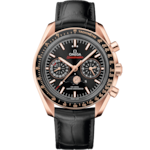 Speedmaster 44,25 mm, or Sedna™ sur bracelet en cuir - 304.63.44.52.01.001