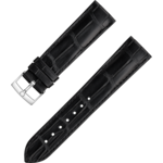 Zweiteiliges armband - Schwarzes Alligatorlederarmband mit Dornschließe - 9800.00.14