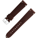 兩件式錶帶 - 棕色皮革錶帶，搭配針扣式錶扣 - 032CUZ006677