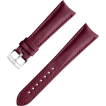 Two-piece strap - Burgundy vegan strap with pin buckle - 032Z017137