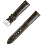 Zweiteiliges armband - Dunkelgrünes Alligatorlederarmband mit Dornschließe - 032CUZ010234