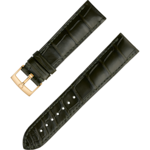 Zweiteiliges armband - Dunkelgrünes Alligatorlederarmband mit Dornschließe - 032CUZ010275