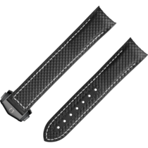 Zweiteiliges armband - Schwarzes Kautschukarmband mit Faltschließe für die Seamaster Planet Ocean 600M - 032CVZ009738
