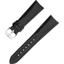 Two-piece strap - Technological-satin black strap with pin buckle - 032CWZ010000