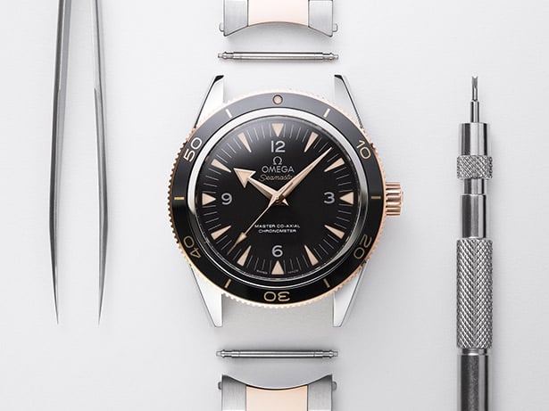 Omega Constellation Co-Axial Automatik Stahl / Rosegold 35 mm