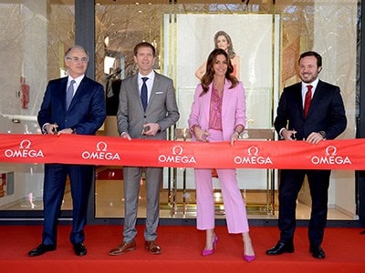 Открытие нового бутика Omega в Лиссабоне при участии Синди Кроуфорд