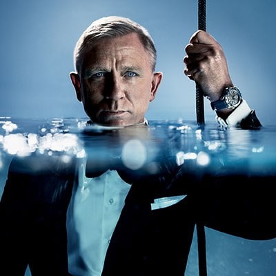 James Bond - alias Daniel Craig - wearing a Diver 300M