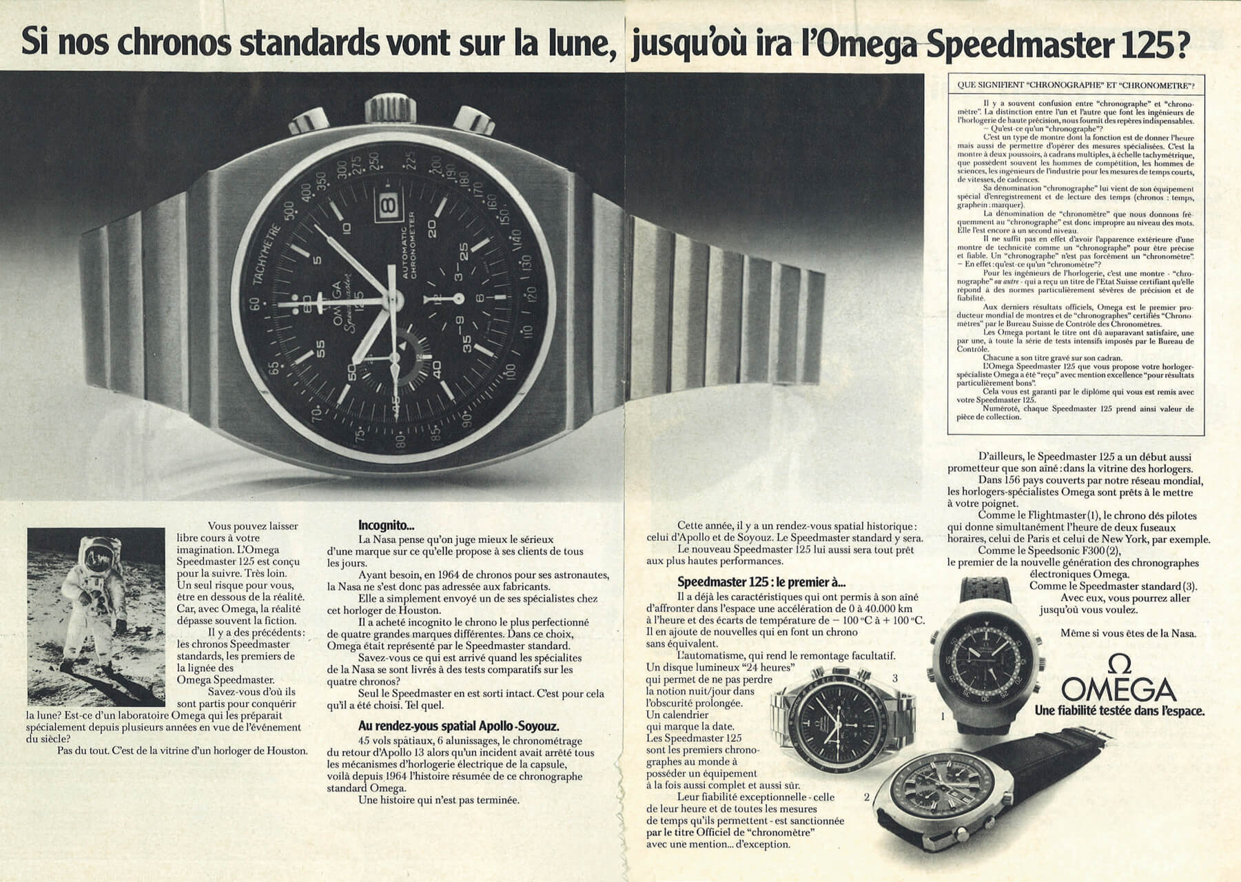 OMEGA® Speedmaster 125, 1973